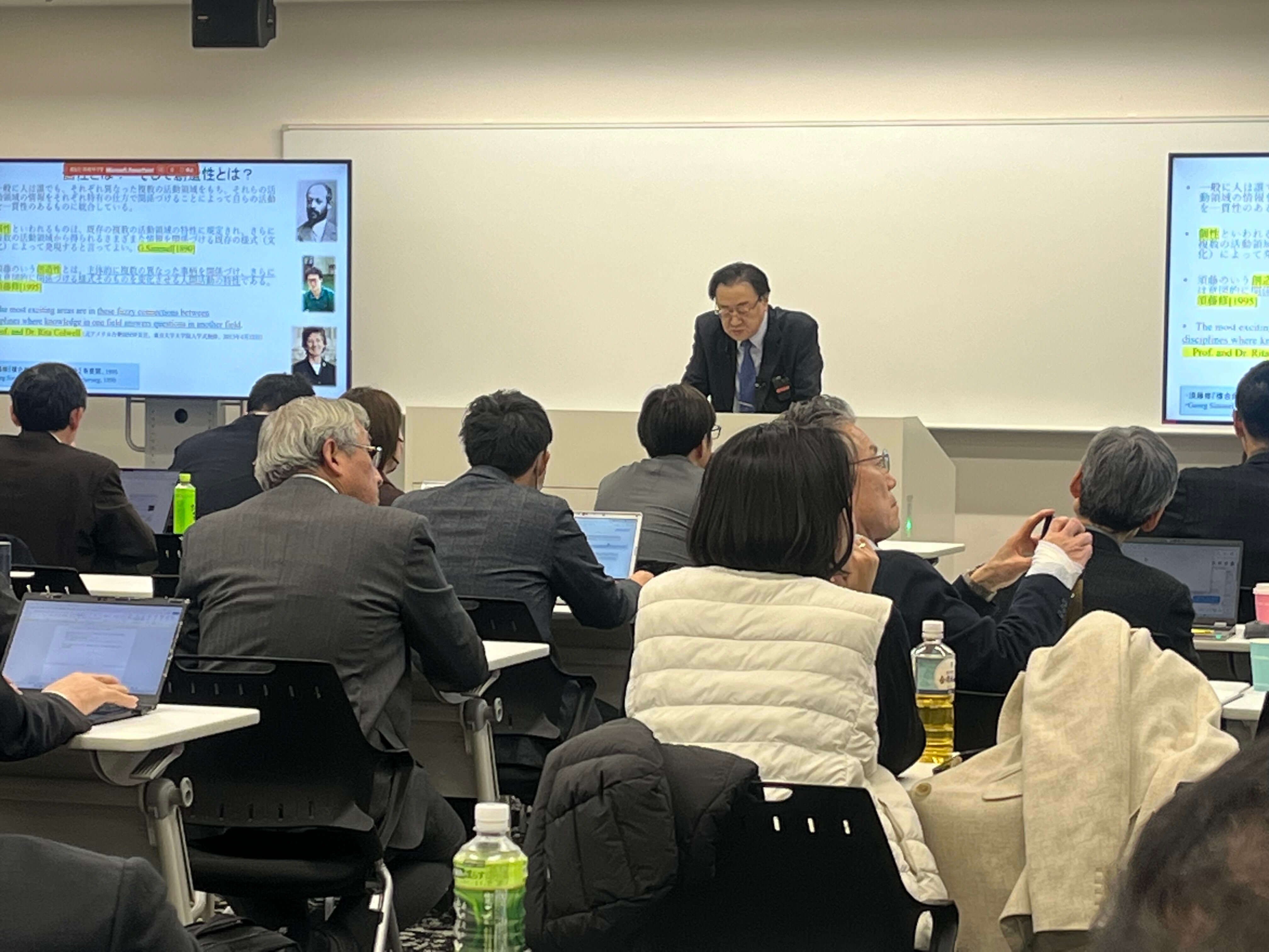 Prof. SUDO, ELSI advisor for MS KUNII PJ, gave his final lecture