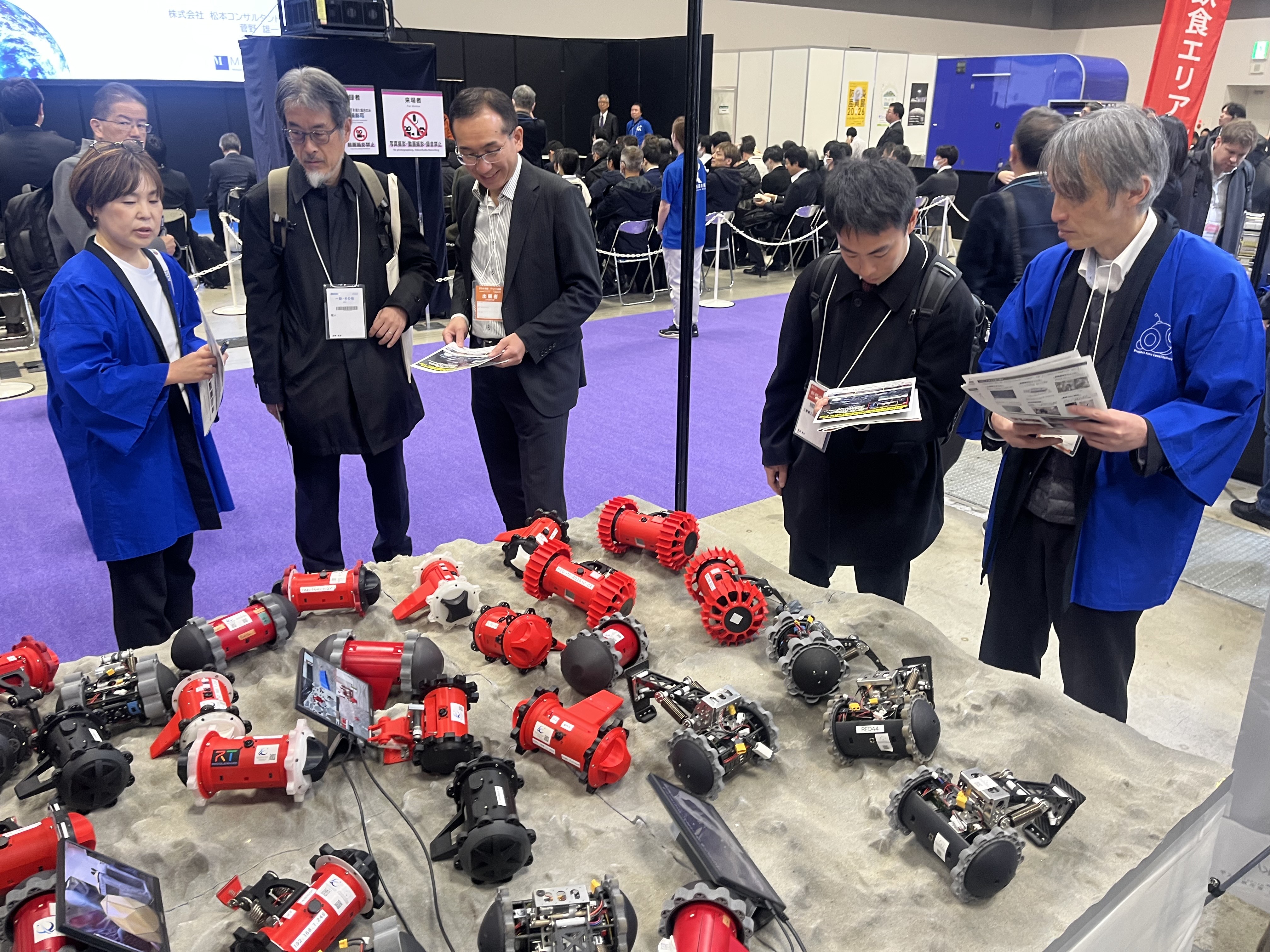 ISIEX2026国際宇宙産業展でMS國井PJのAI群ロボ技術を展示